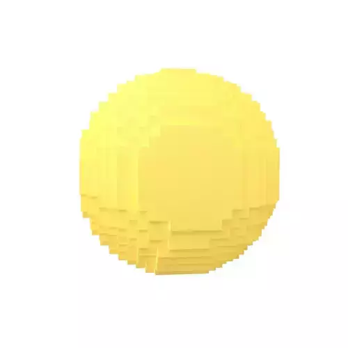 Voxel Moon v1 002 Low-poly 3D model