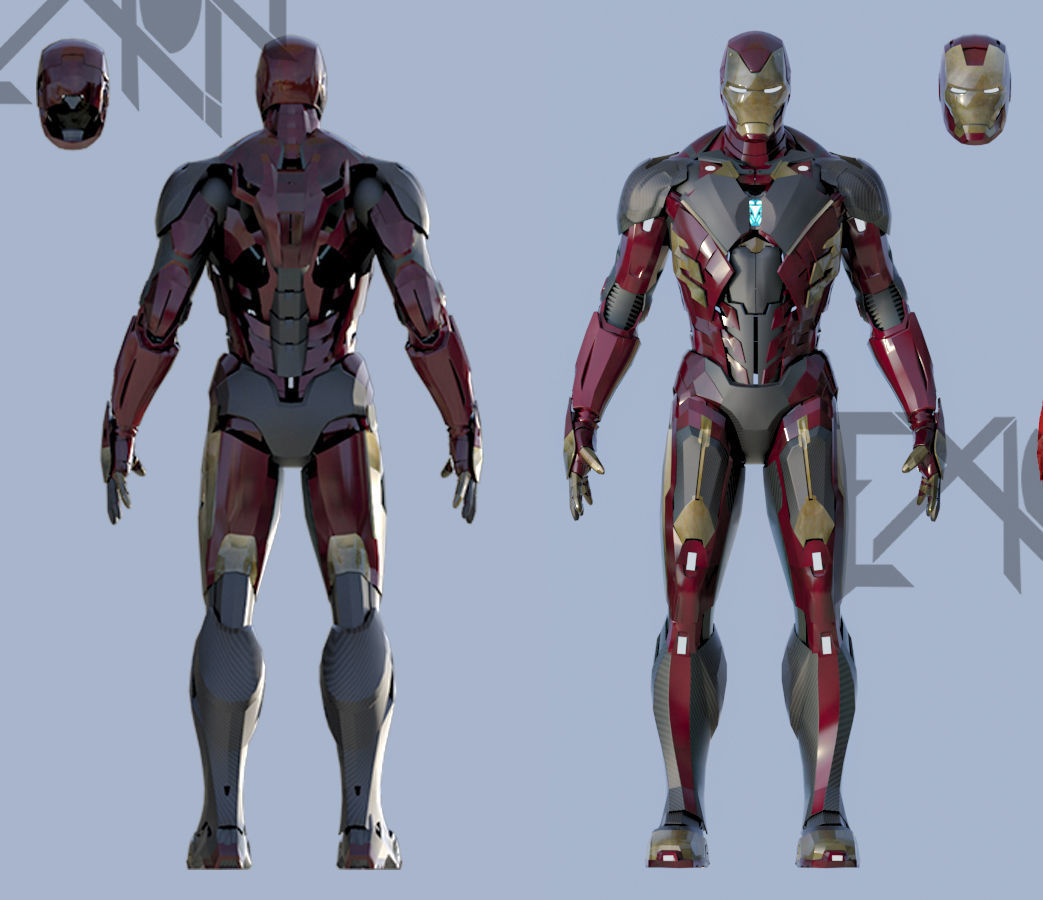 Iron Man MK00 Stealth Armor 3D model_4