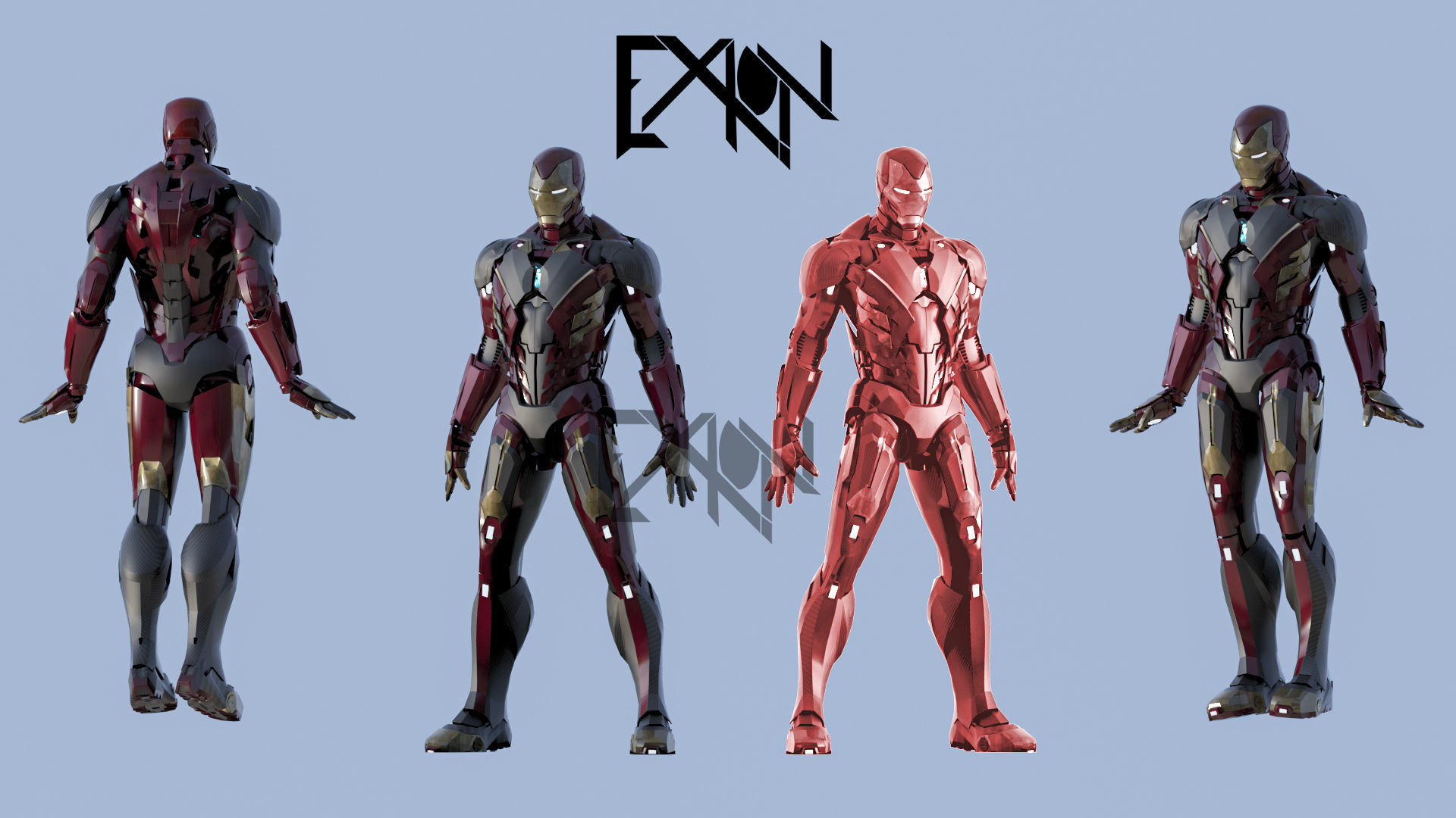 Iron Man MK00 Stealth Armor 3D model_2