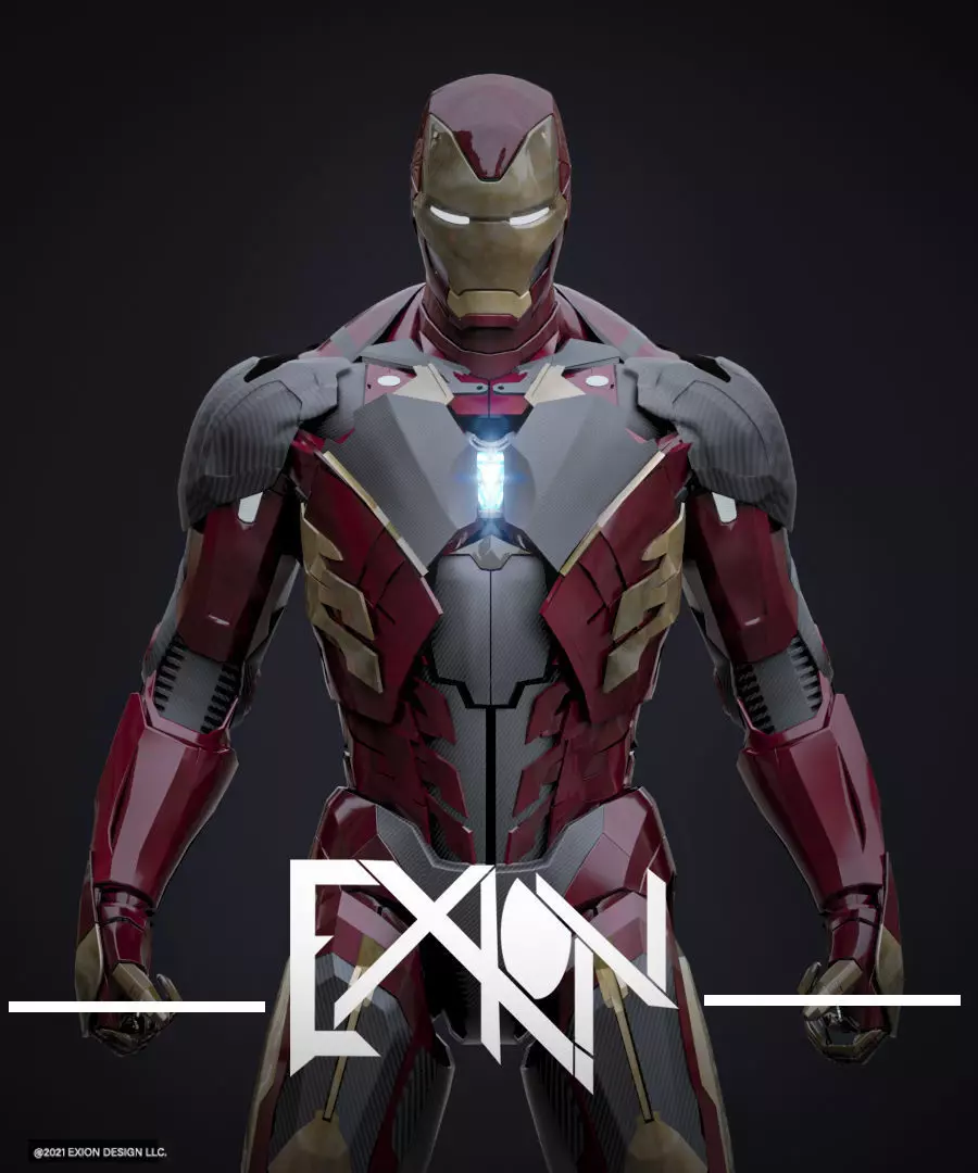 Iron Man MK00 Stealth Armor 3D model_0