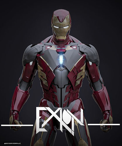 Iron Man MK00 Stealth Armor 3D model