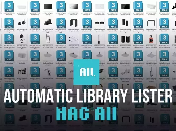 NAG ALL Pro - Automatic Library Lister for 3D model