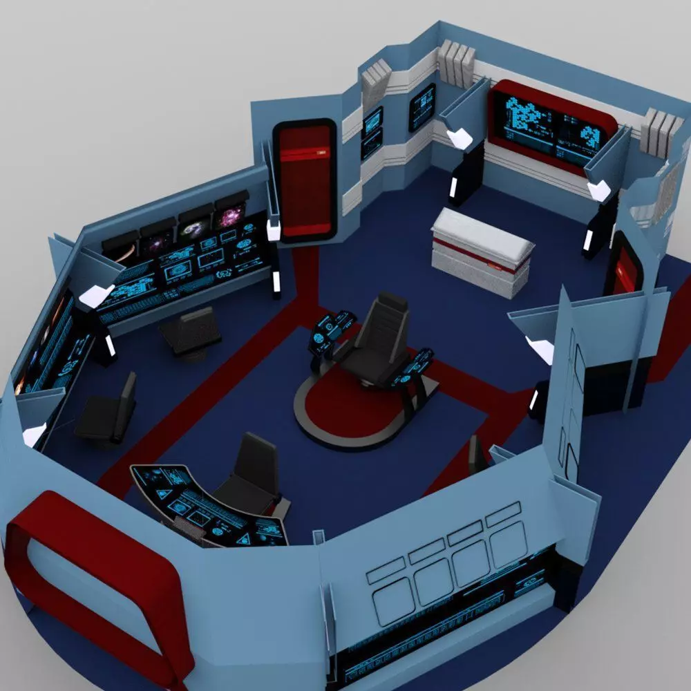 Starship Bridge 6 for DAZ Studio 3D model_0