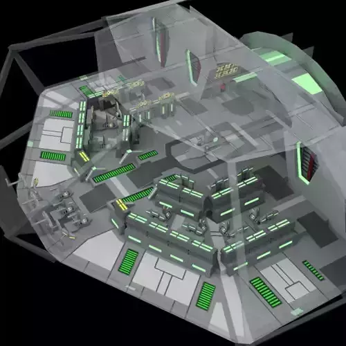Starship Bridge 7 for DAZ Studio 3D model