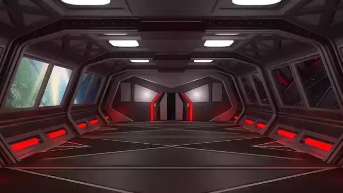 Sci Fi Room Free 3D model