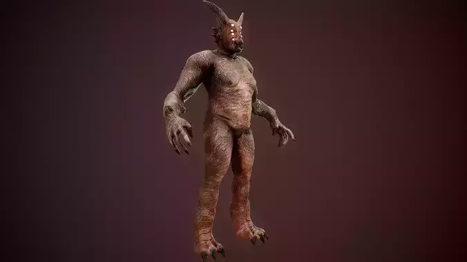 Mutant zombie character 