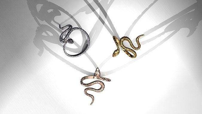 Snake Ring  3D print model