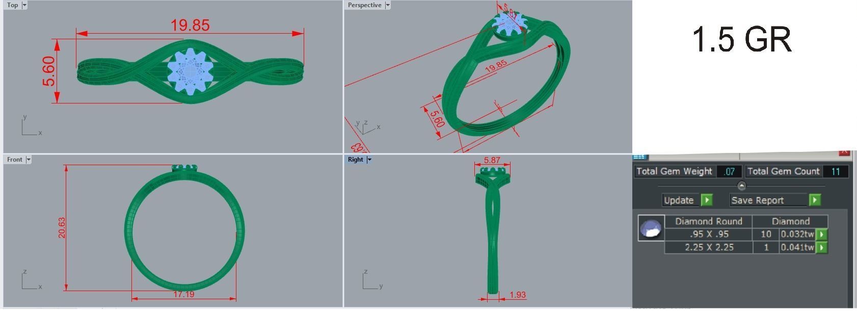 Ring - 60 3D print model_10