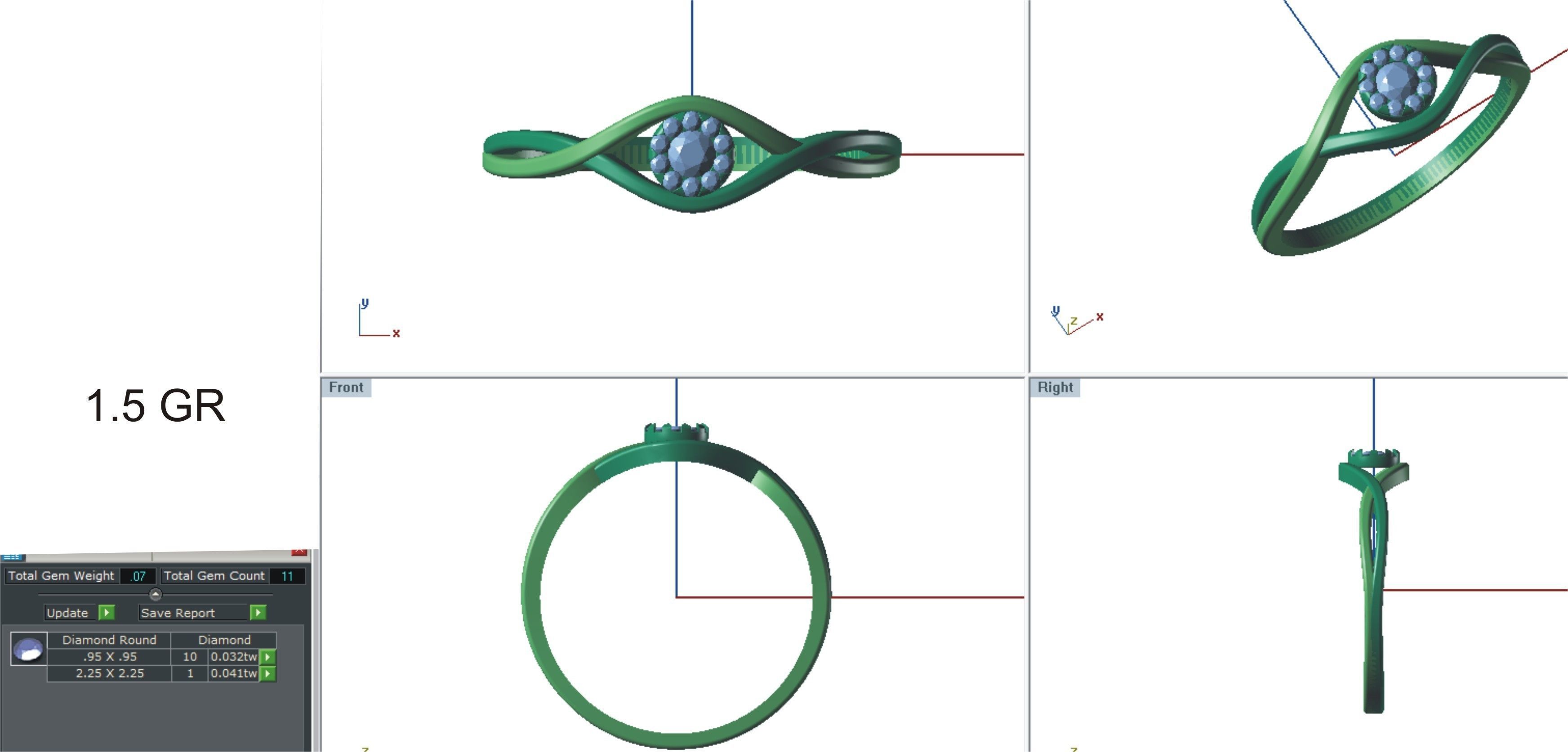 Ring - 60 3D print model_6