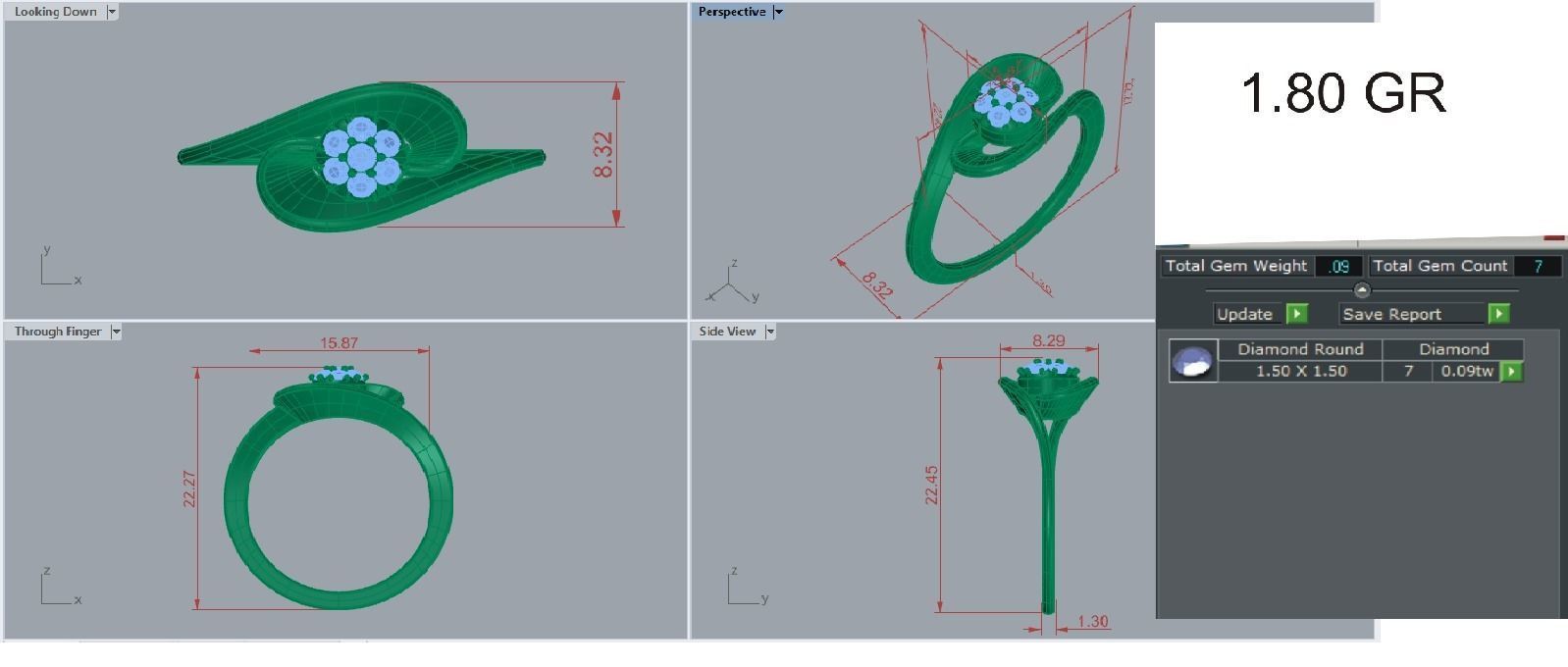Ring - 149 3D print model_7