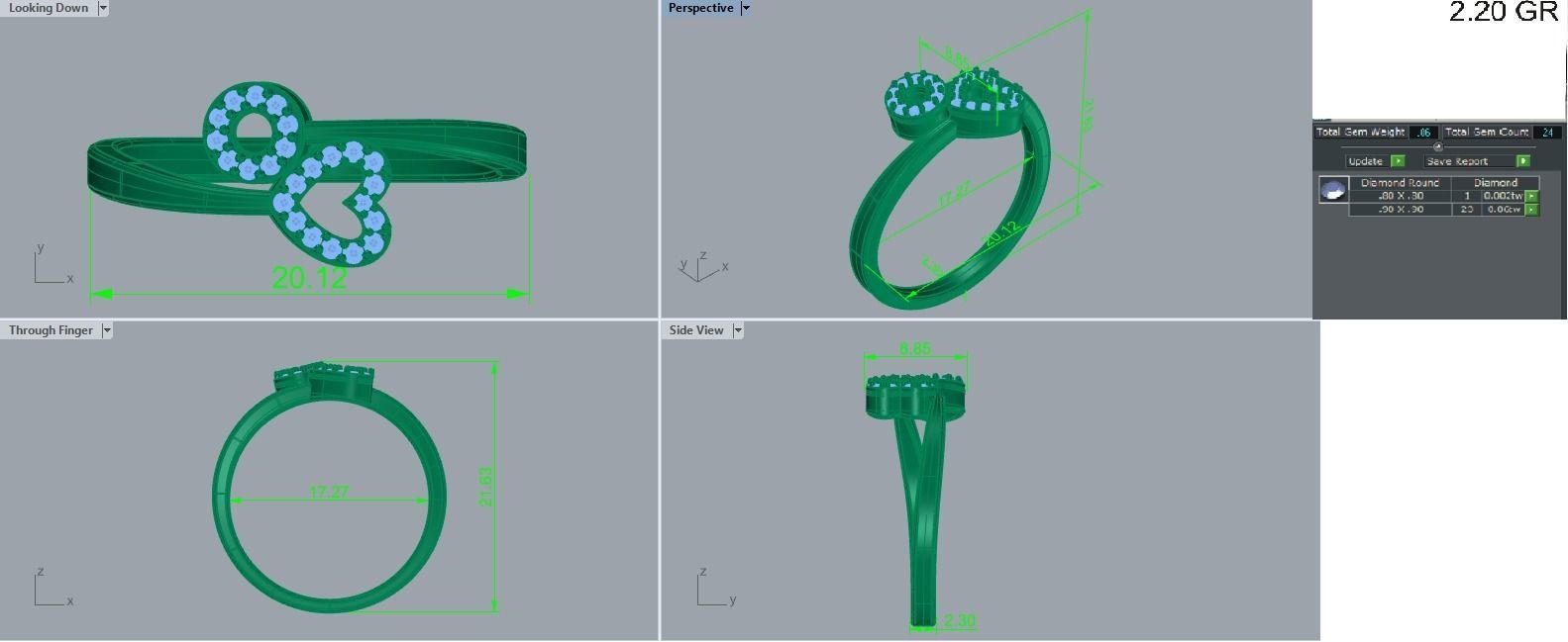 Ring - 146 3D print model_5