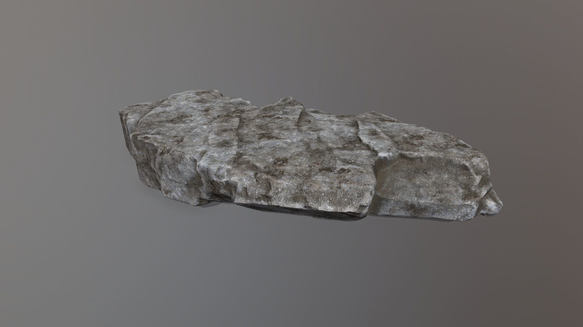 Rock Set piece of stone Low-poly 3D model_16