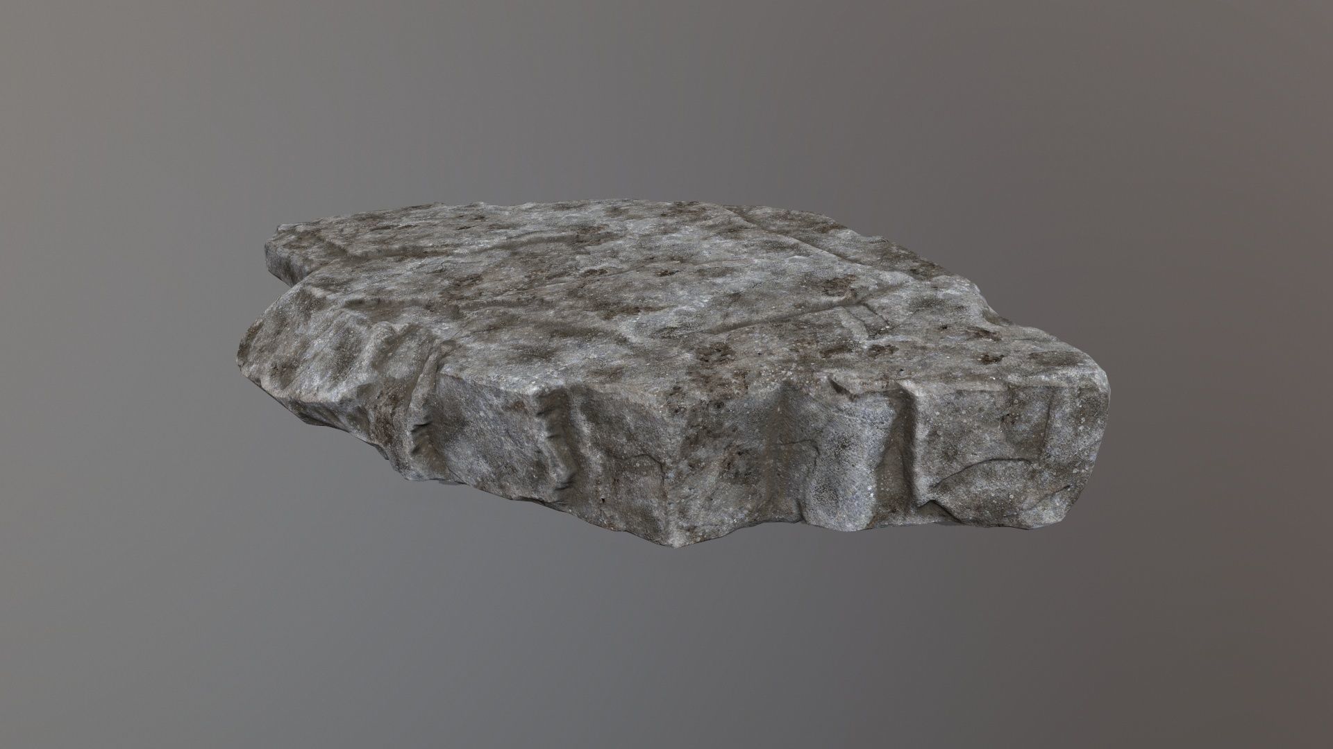 Rock Set piece of stone Low-poly 3D model_18