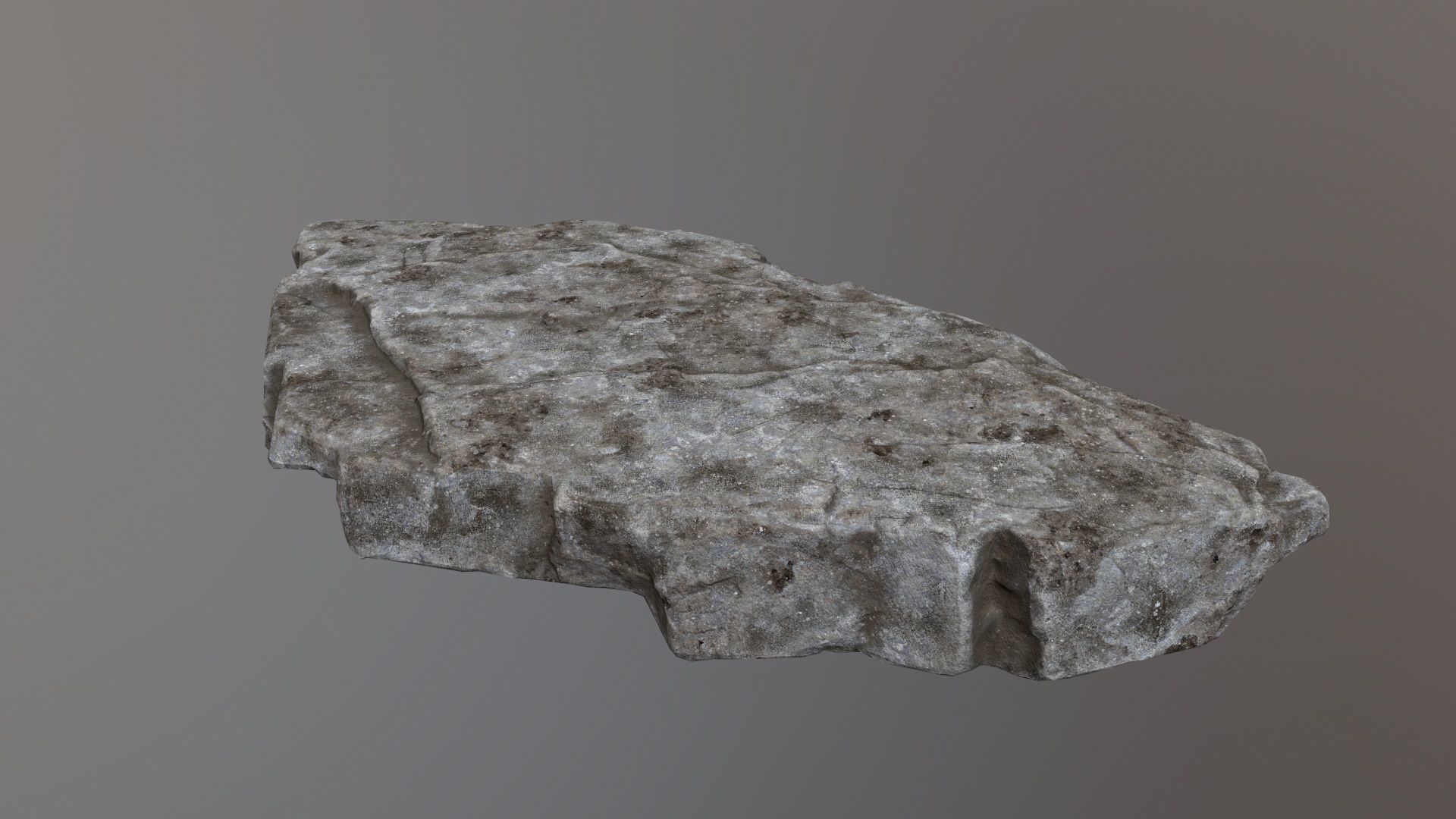 Rock Set piece of stone Low-poly 3D model_19