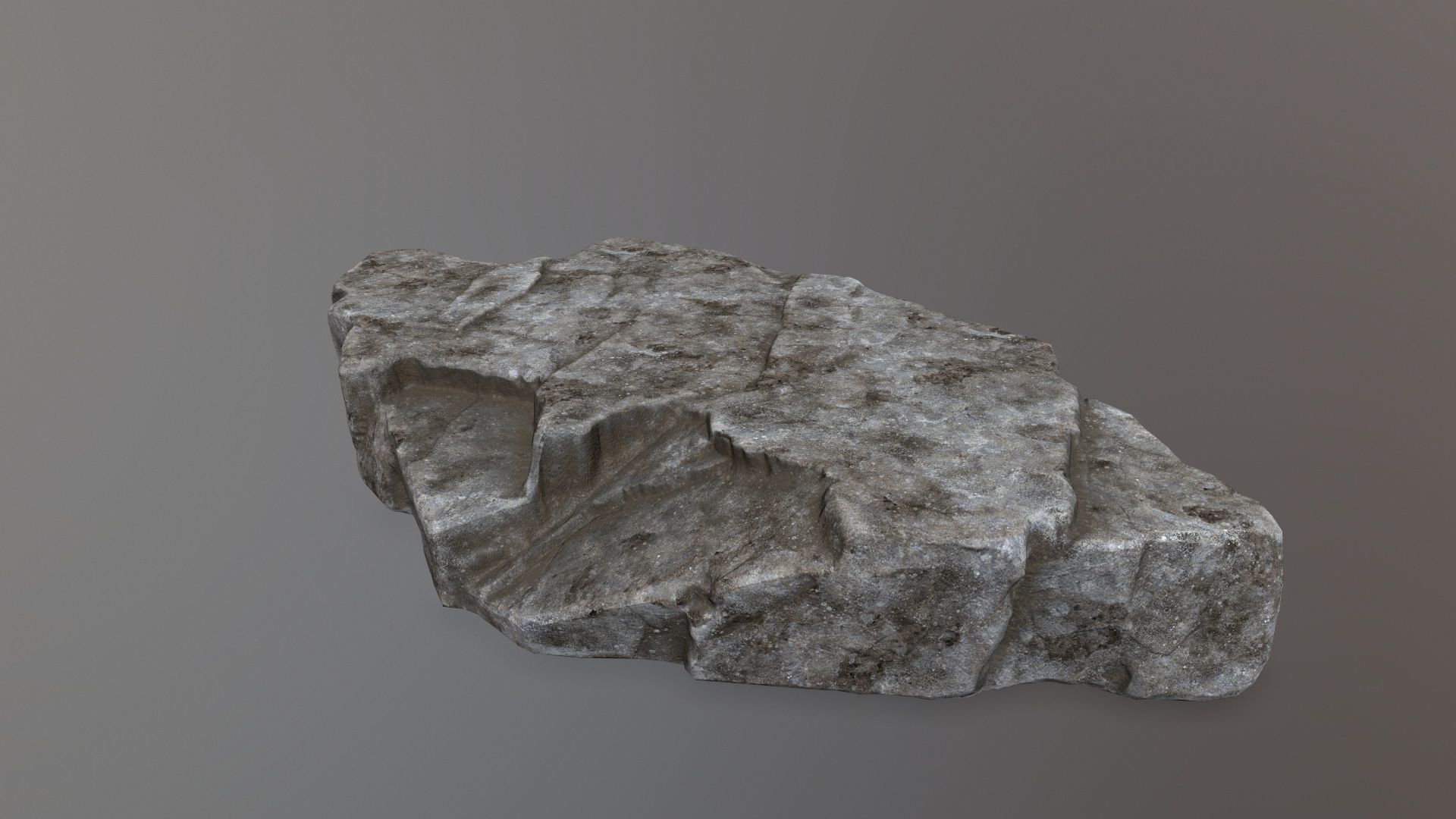 Rock Set piece of stone Low-poly 3D model_17