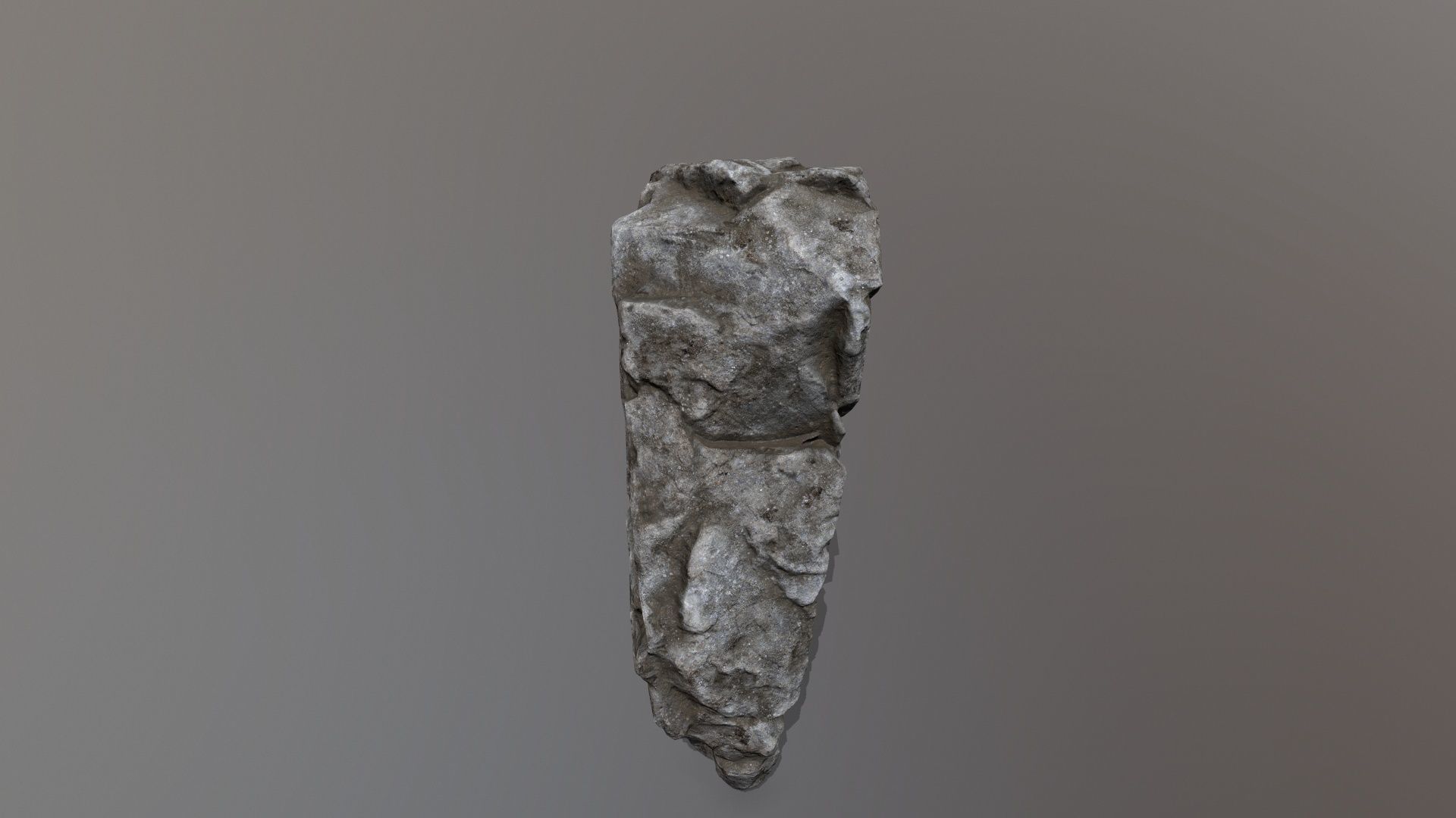 Rock Set piece of stone Low-poly 3D model_14