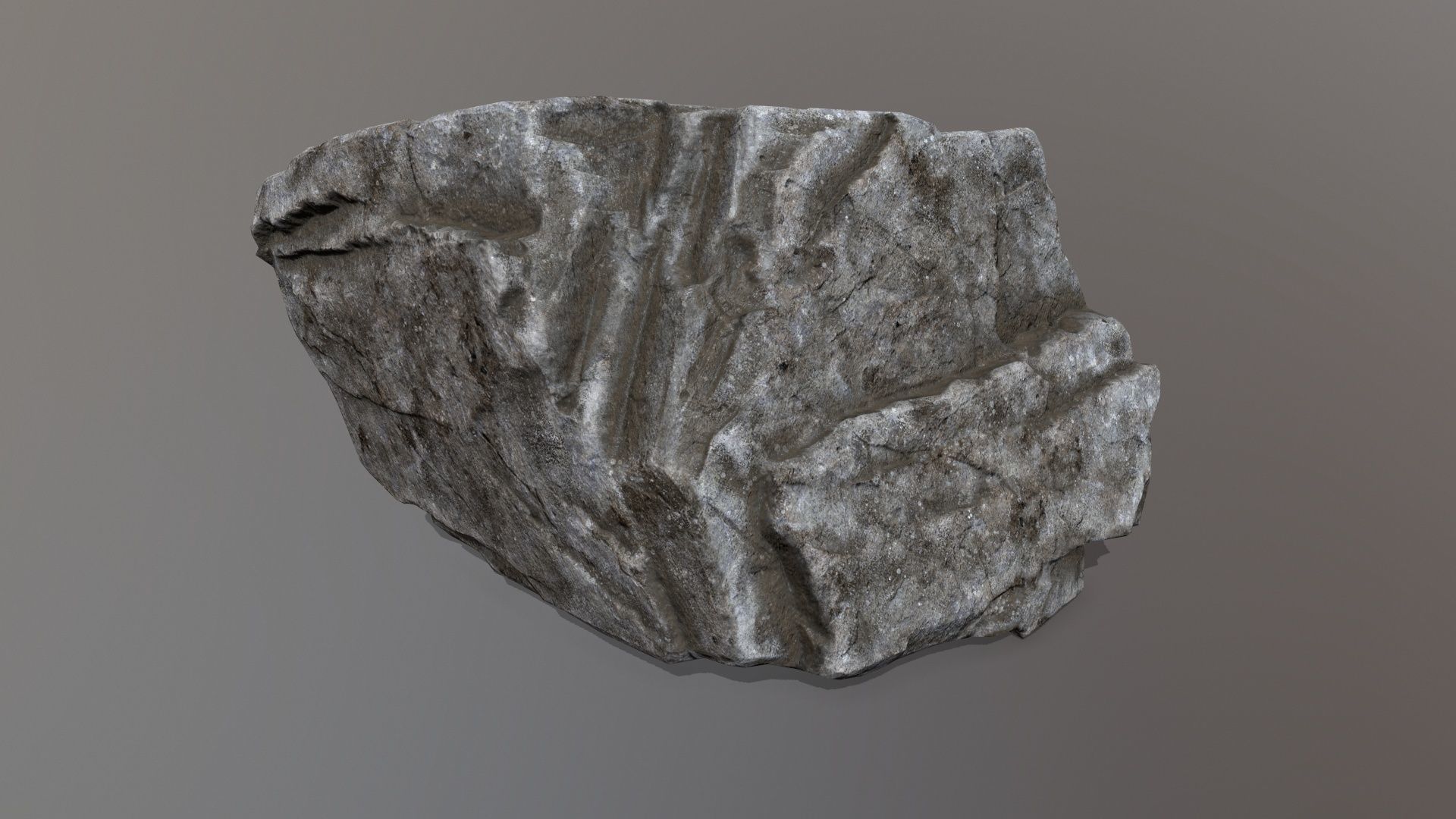 Rock Set piece of stone Low-poly 3D model_31