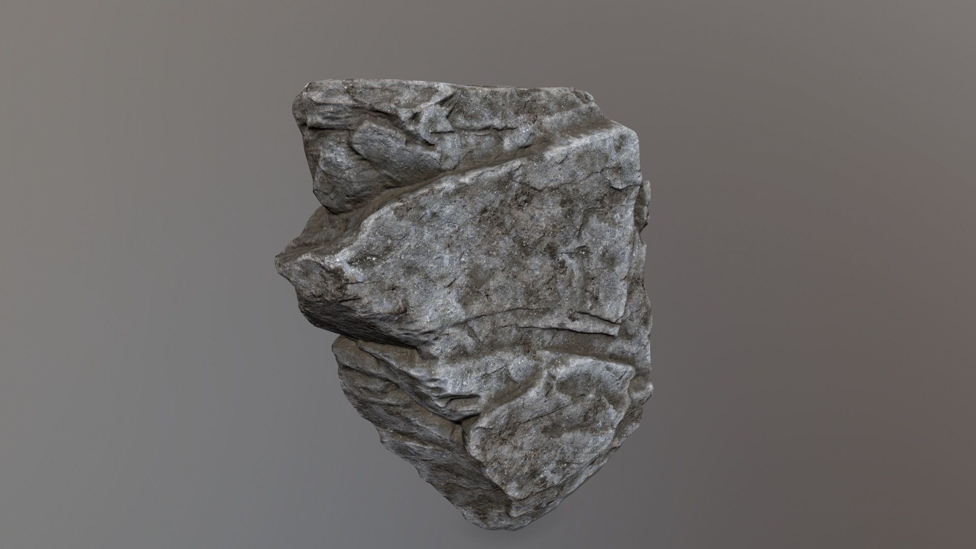 Rock Set piece of stone Low-poly 3D model_20