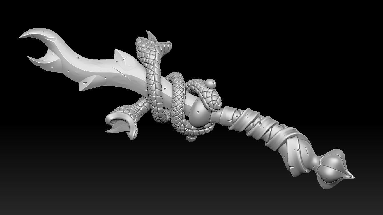 Snake dagger 3d print 3D print model_6