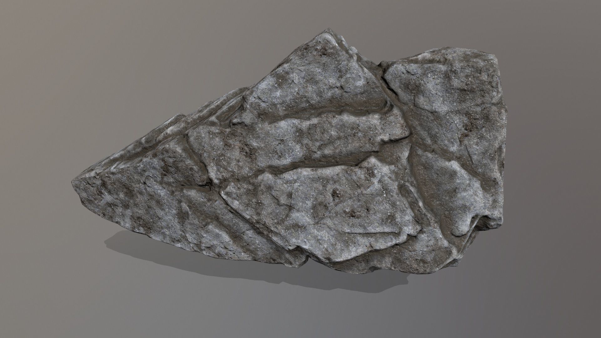 Rock Set piece of Low-poly 3D model_14