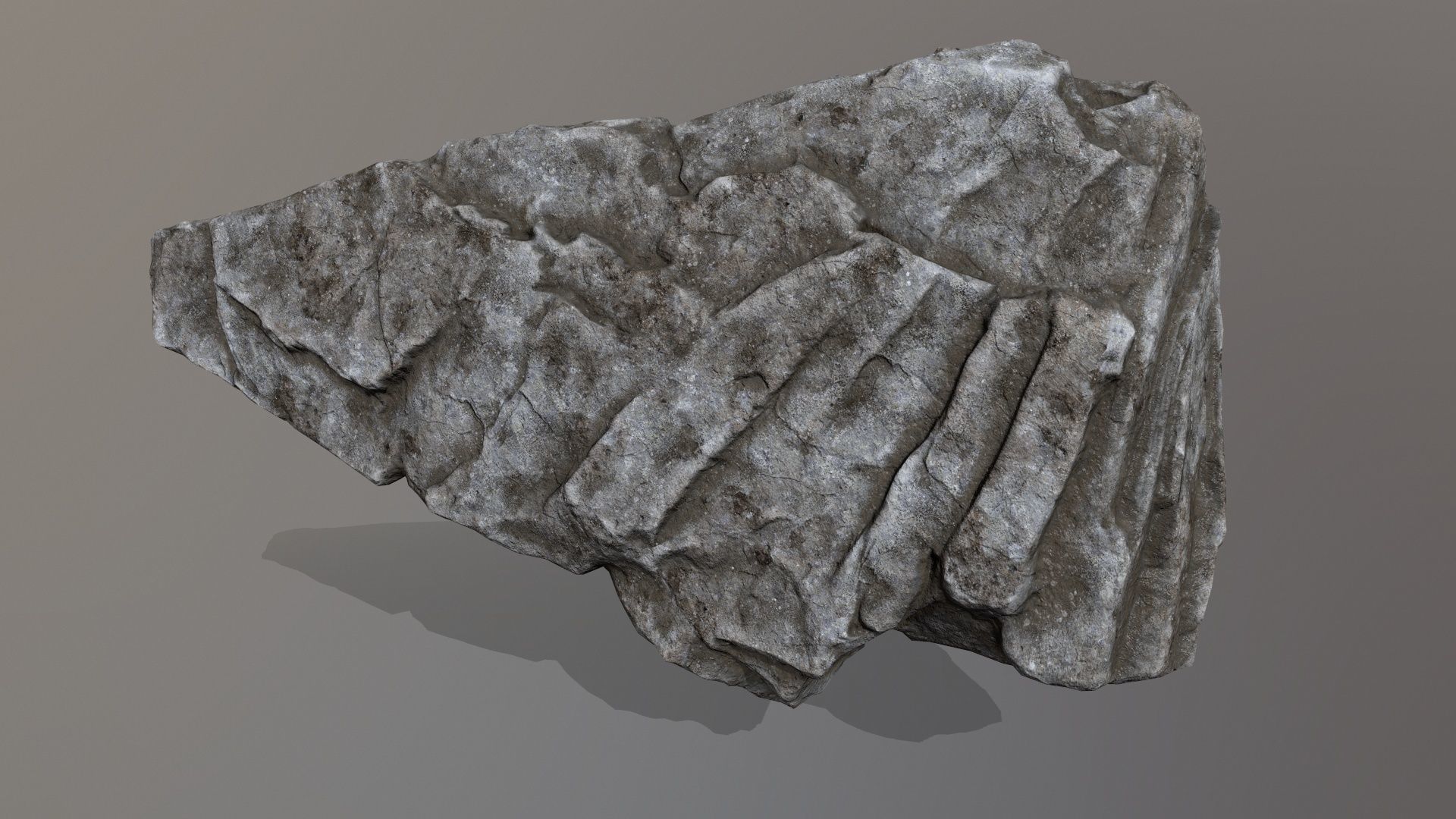 Rock Set piece of Low-poly 3D model_15