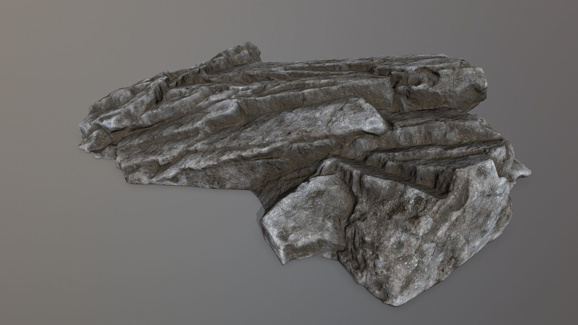 Rock Set piece of Low-poly 3D model_6