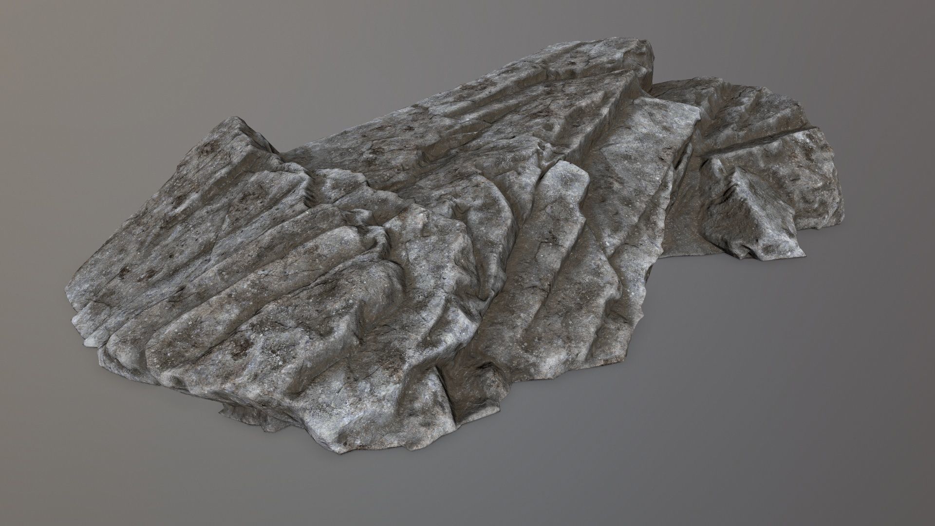 Rock Set piece of Low-poly 3D model_7