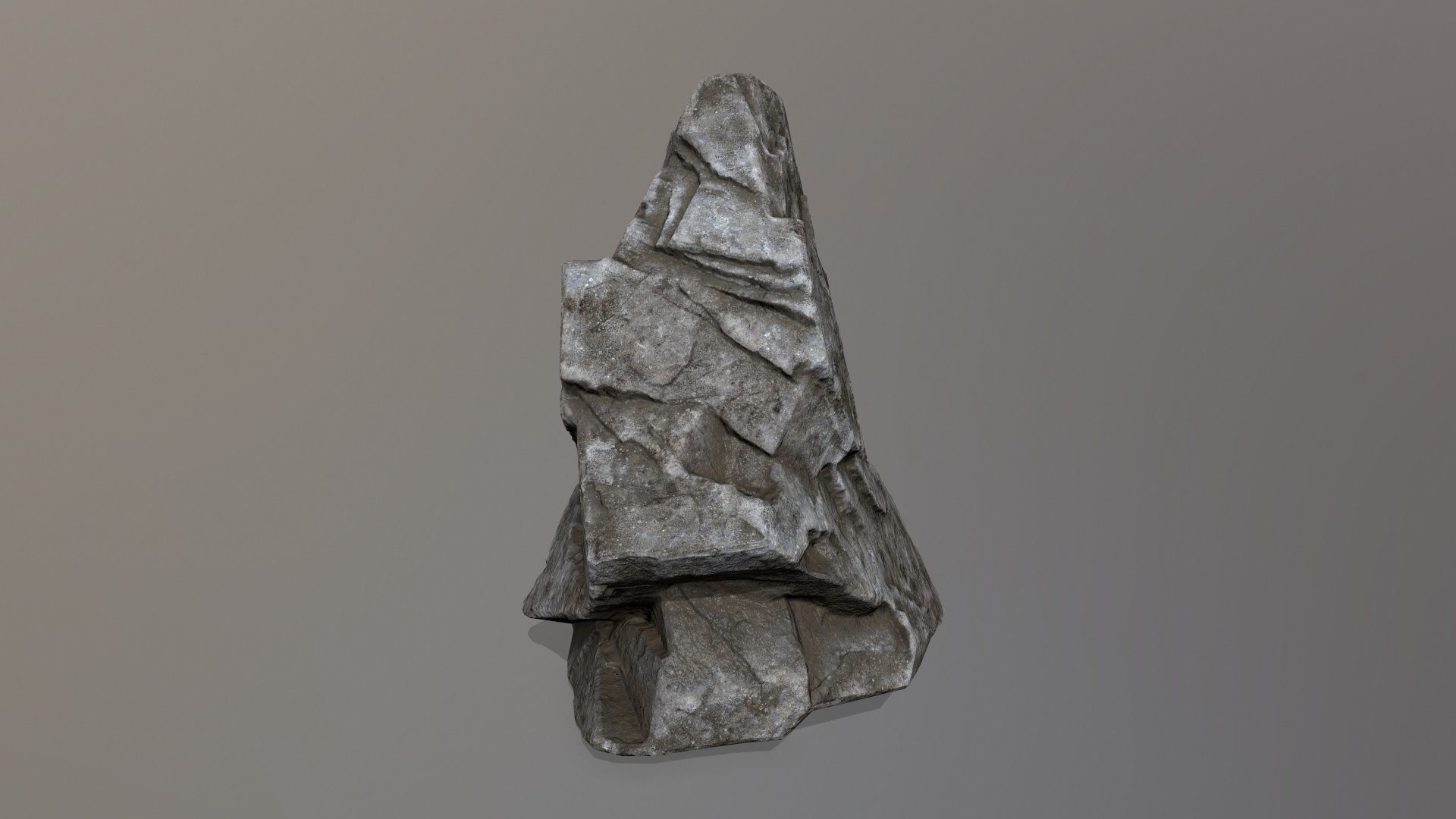 Rock Set piece of Low-poly 3D model_27