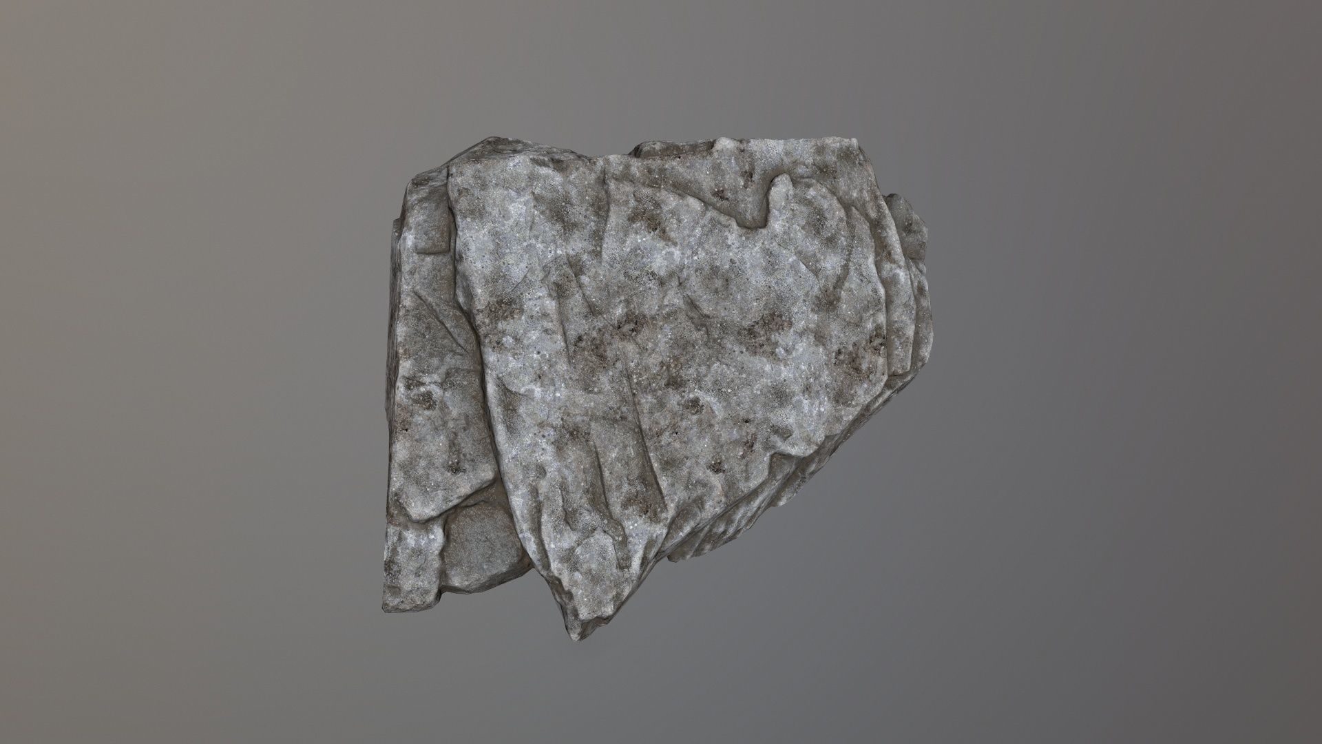 Rock Set piece of Low-poly 3D model_19