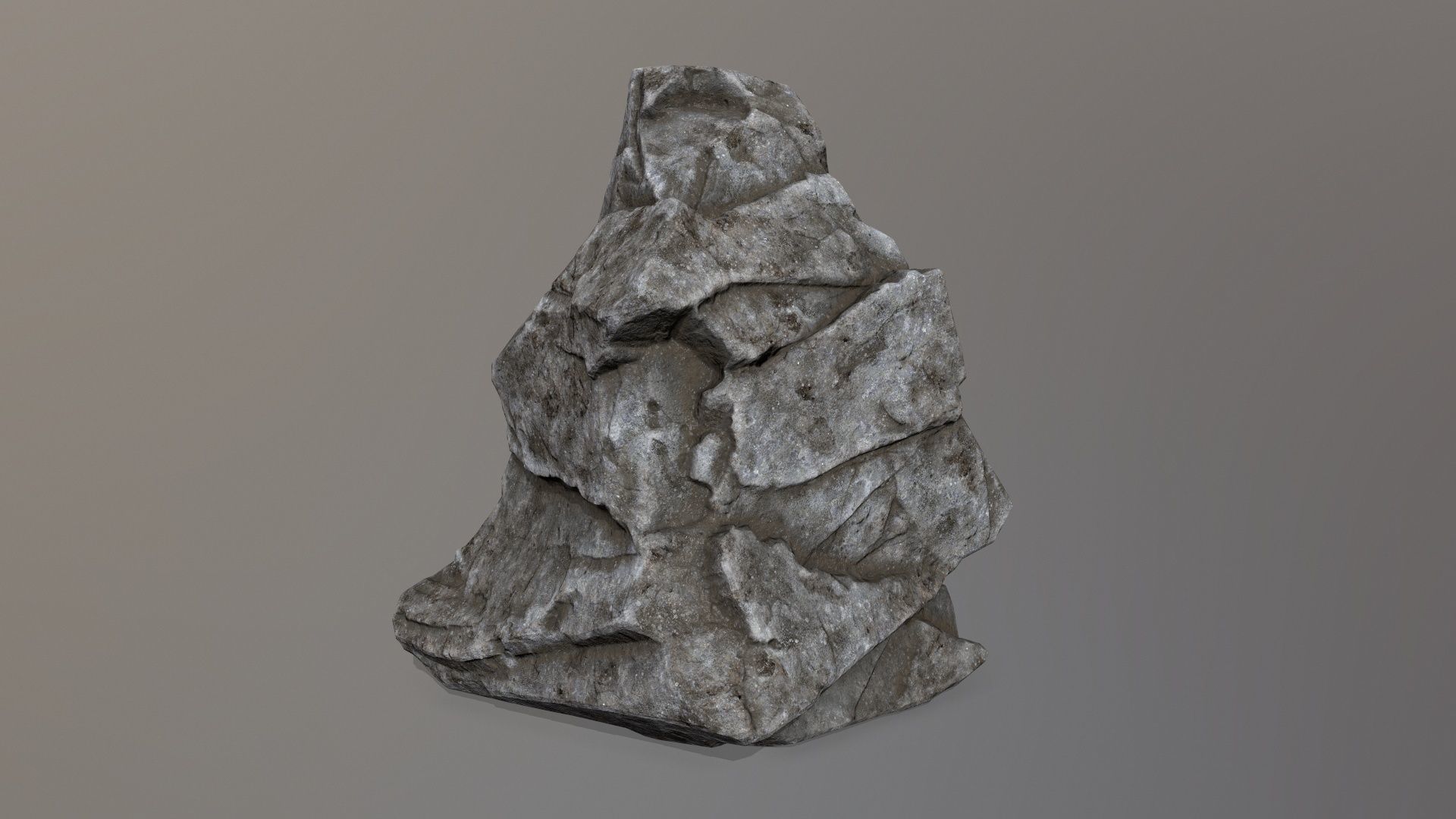 Rock Set piece of Low-poly 3D model_24