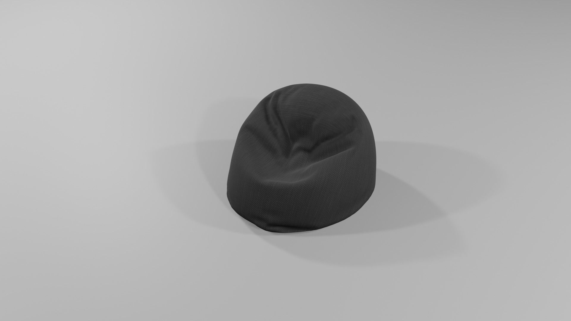 Bean bag ottoman 3D model_14