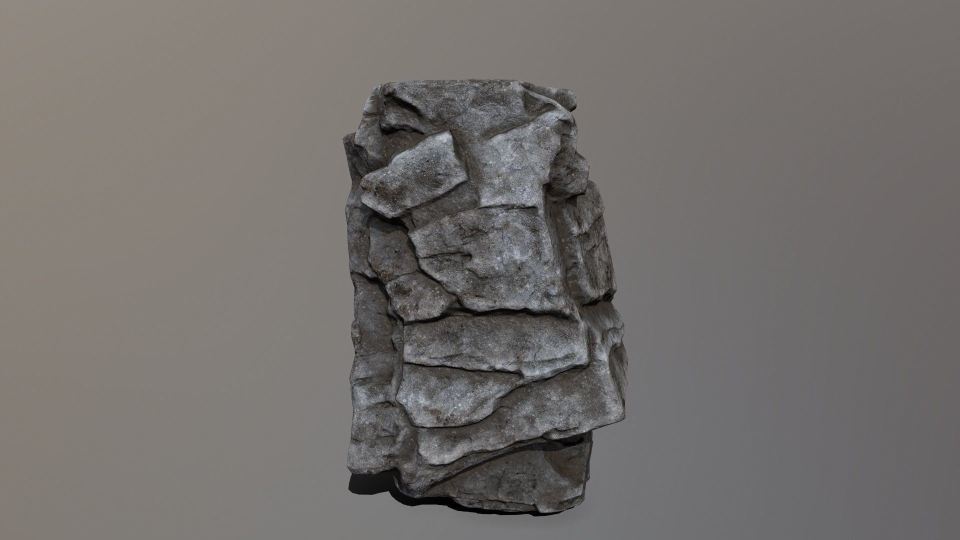Rock Set Low-poly 3D model_9