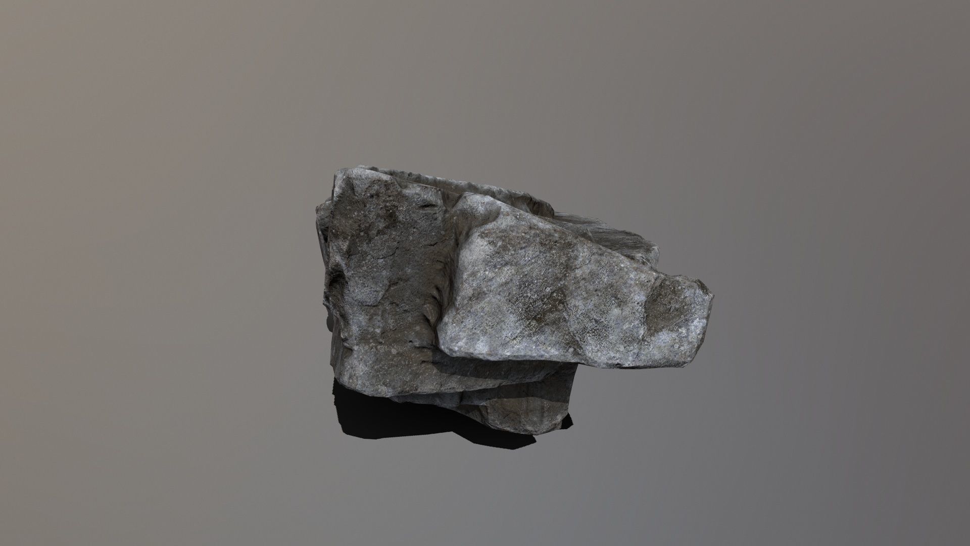 Rock Set Low-poly 3D model_17
