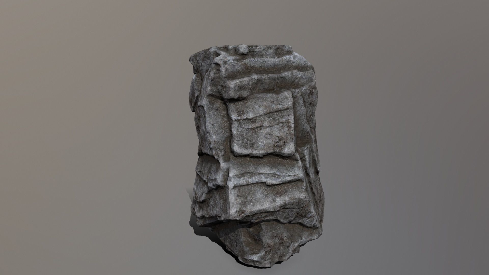 Rock Set Low-poly 3D model_10