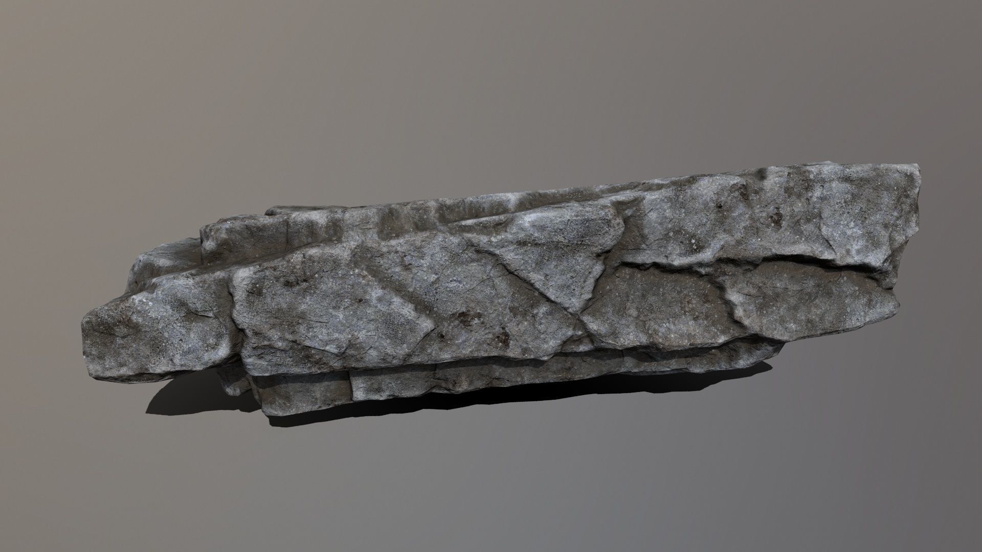 Rock Set Low-poly 3D model_14