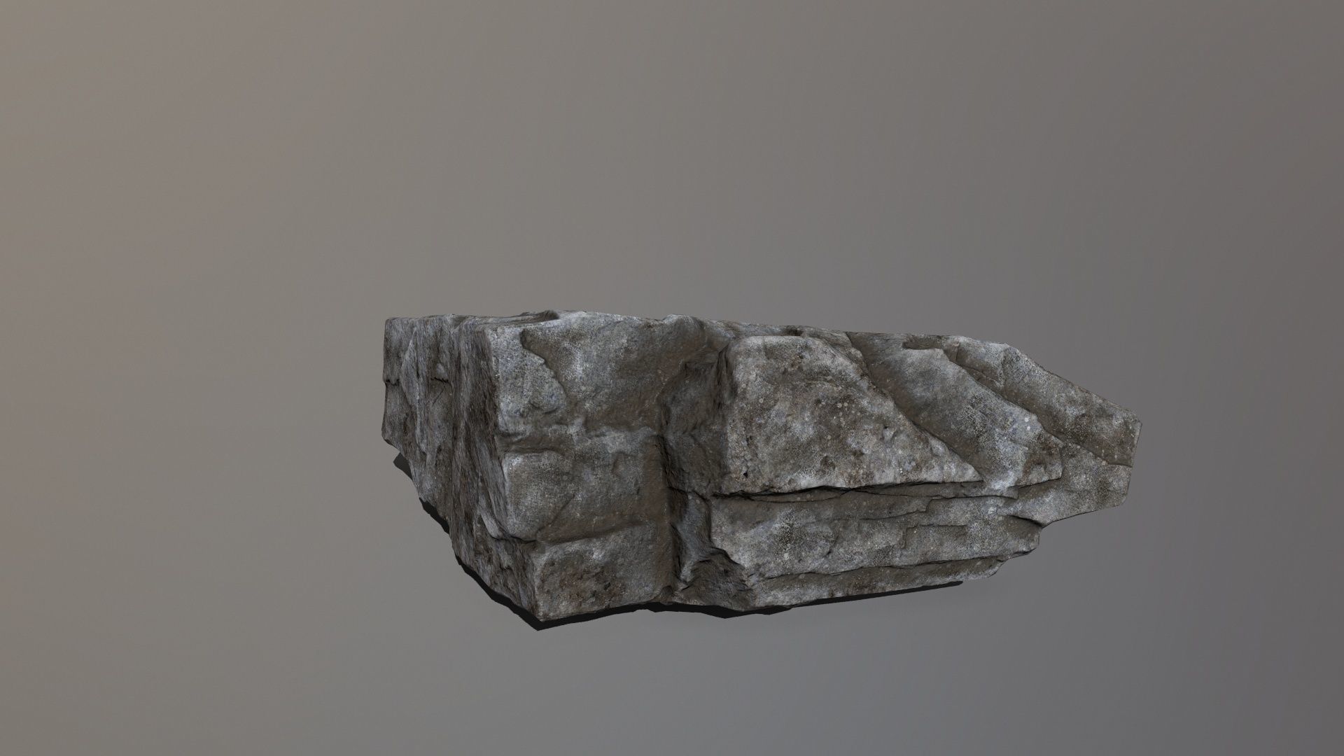 Rock Set Low-poly 3D model_35