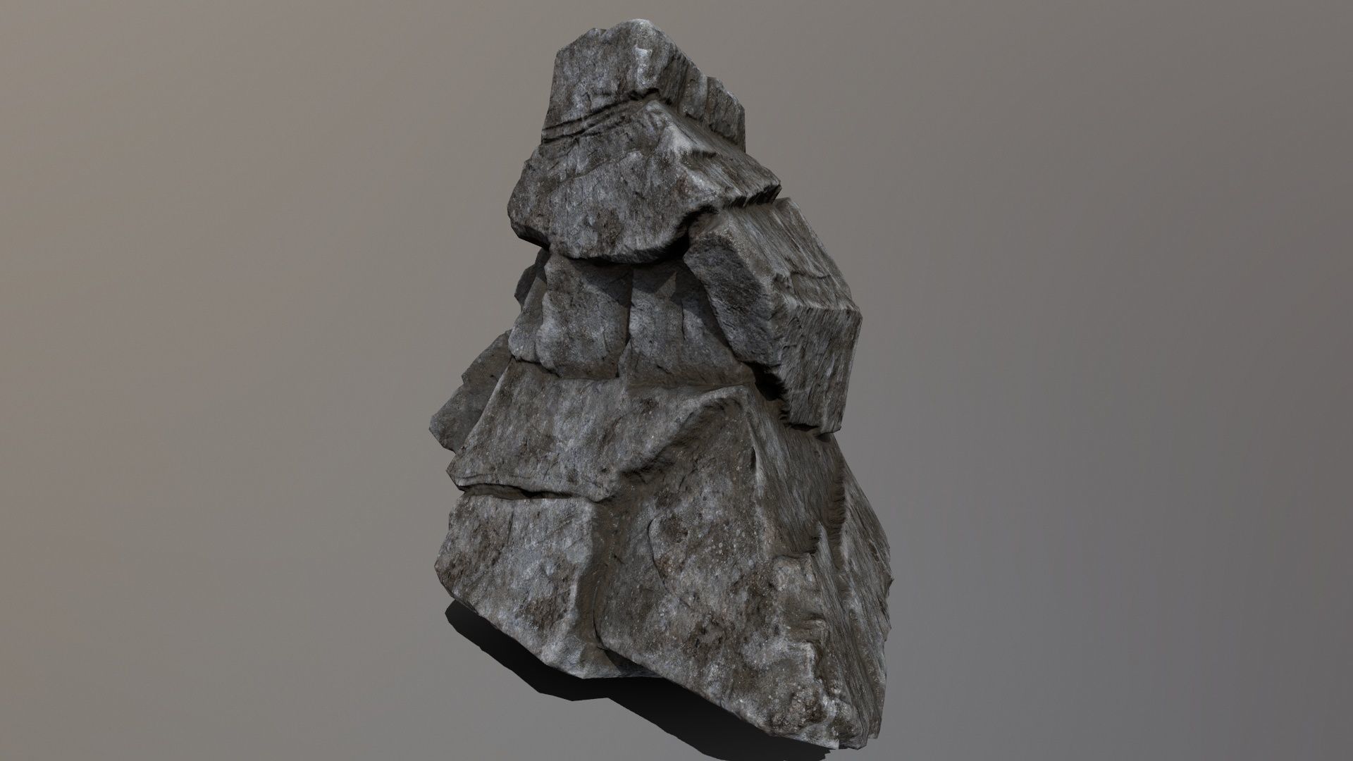Rock Set Low-poly 3D model_6