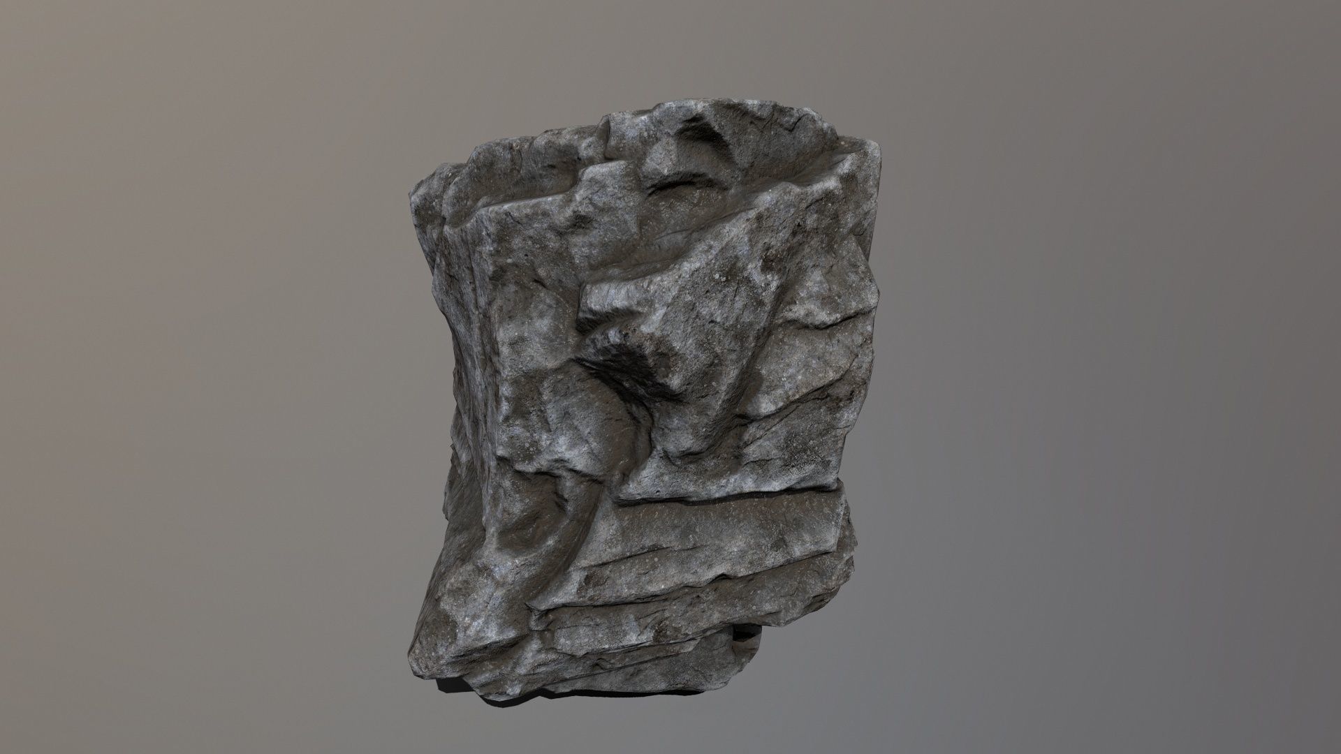 Rock Set Low-poly 3D model_22