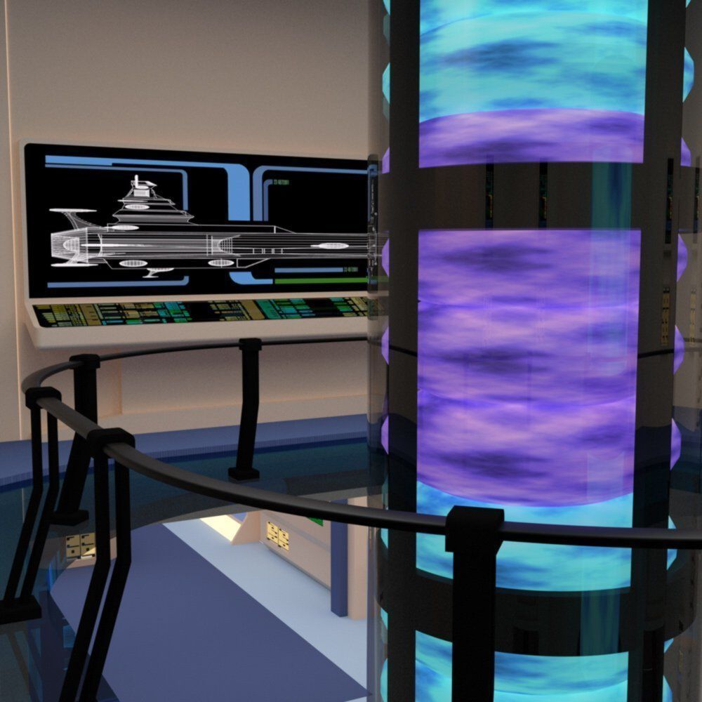 Starship Engineering Room 2 for DAZ Studio 3D model_9