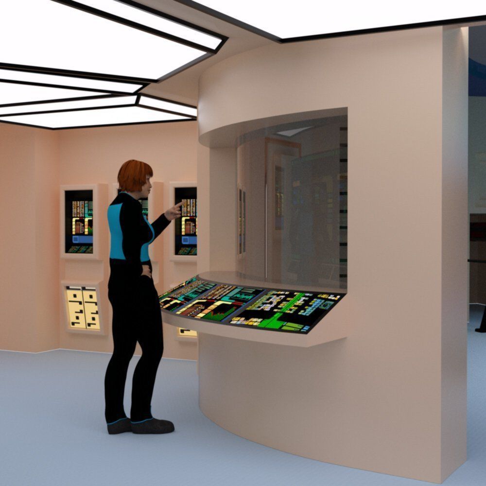 Starship Engineering Room 2 for DAZ Studio 3D model_6
