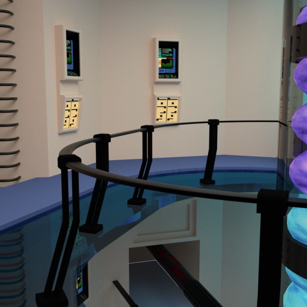 Starship Engineering Room 2 for DAZ Studio 3D model_8