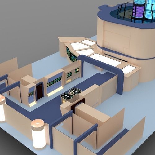 Starship Engineering Room 2 for DAZ Studio 3D model