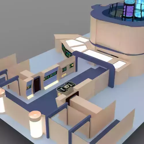 Starship Engineering Room 2 for DAZ Studio 3D model