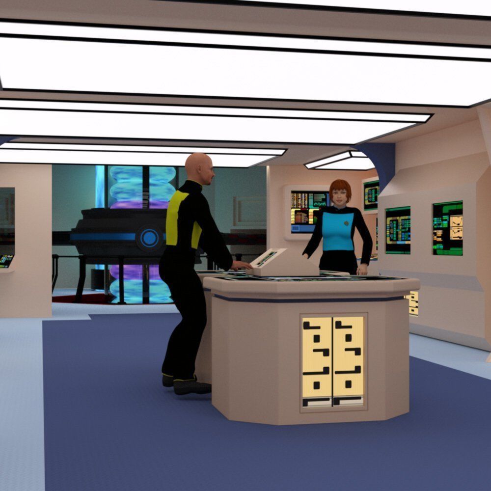 Starship Engineering Room 2 for DAZ Studio 3D model_2