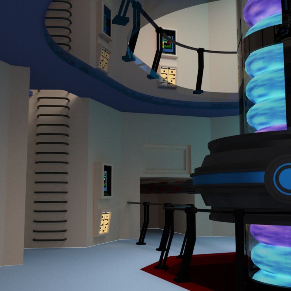 Starship Engineering Room 2 for DAZ Studio 3D model_7