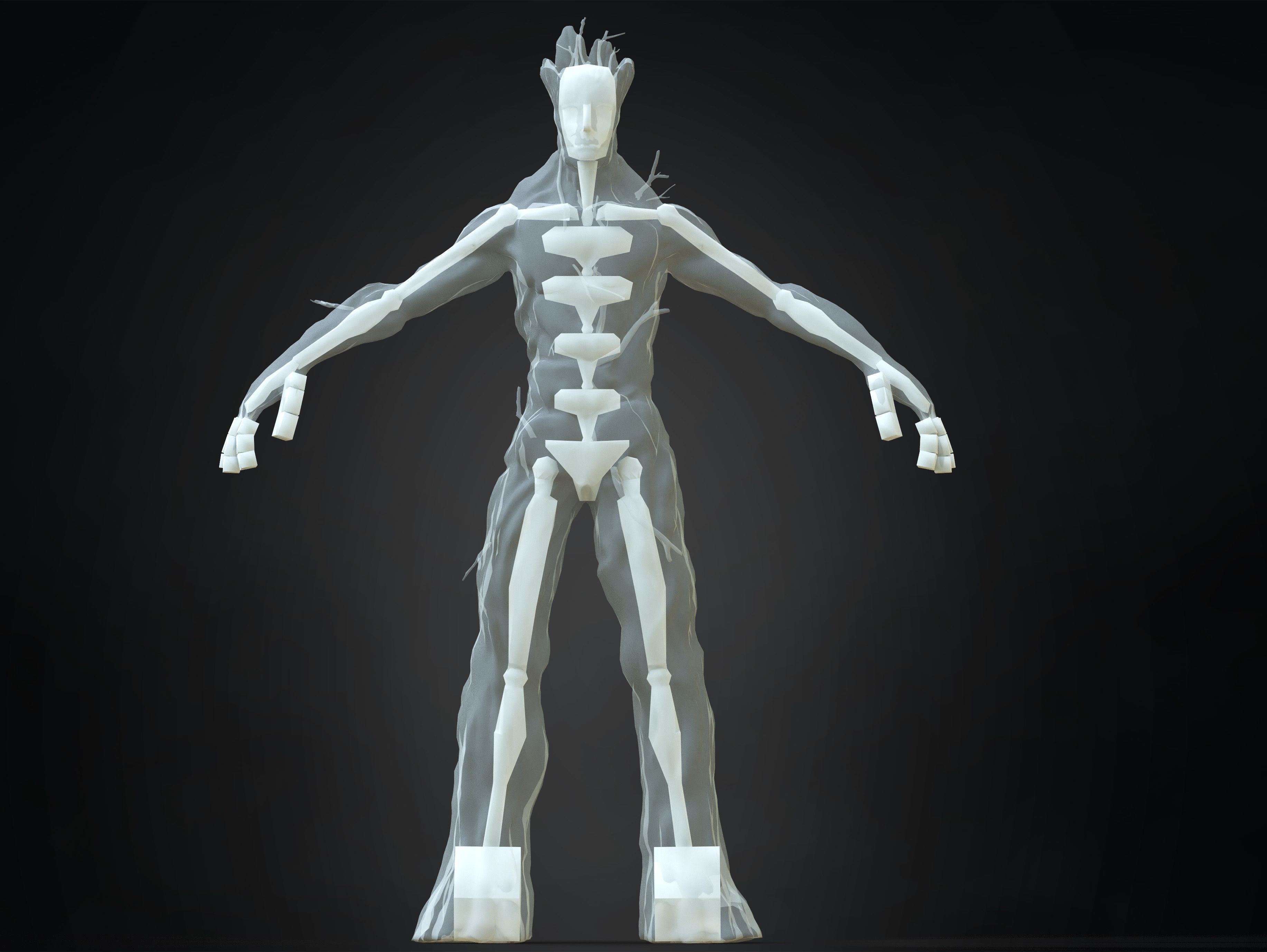 Groot Low-poly 3D model_10