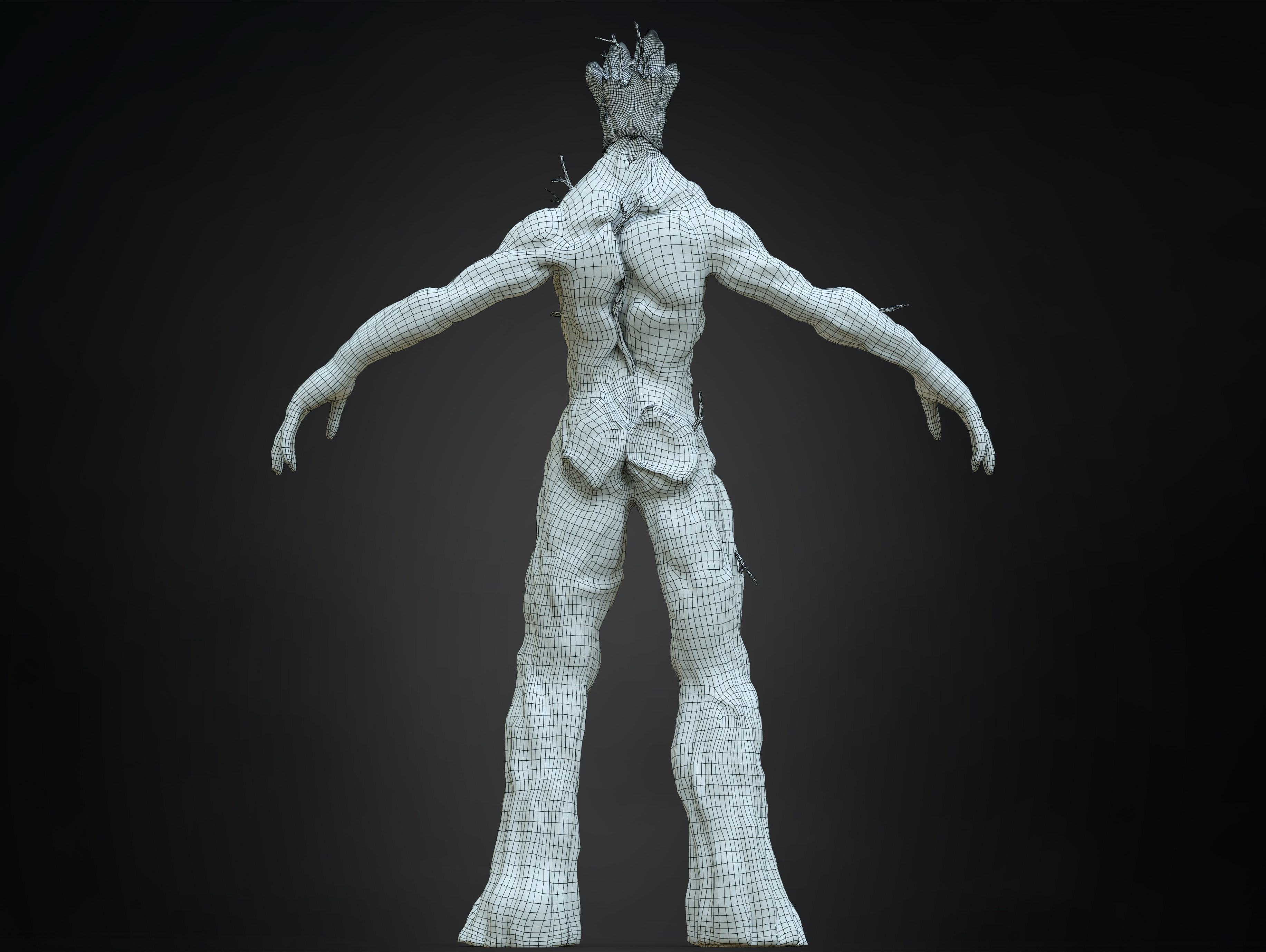 Groot Low-poly 3D model_9