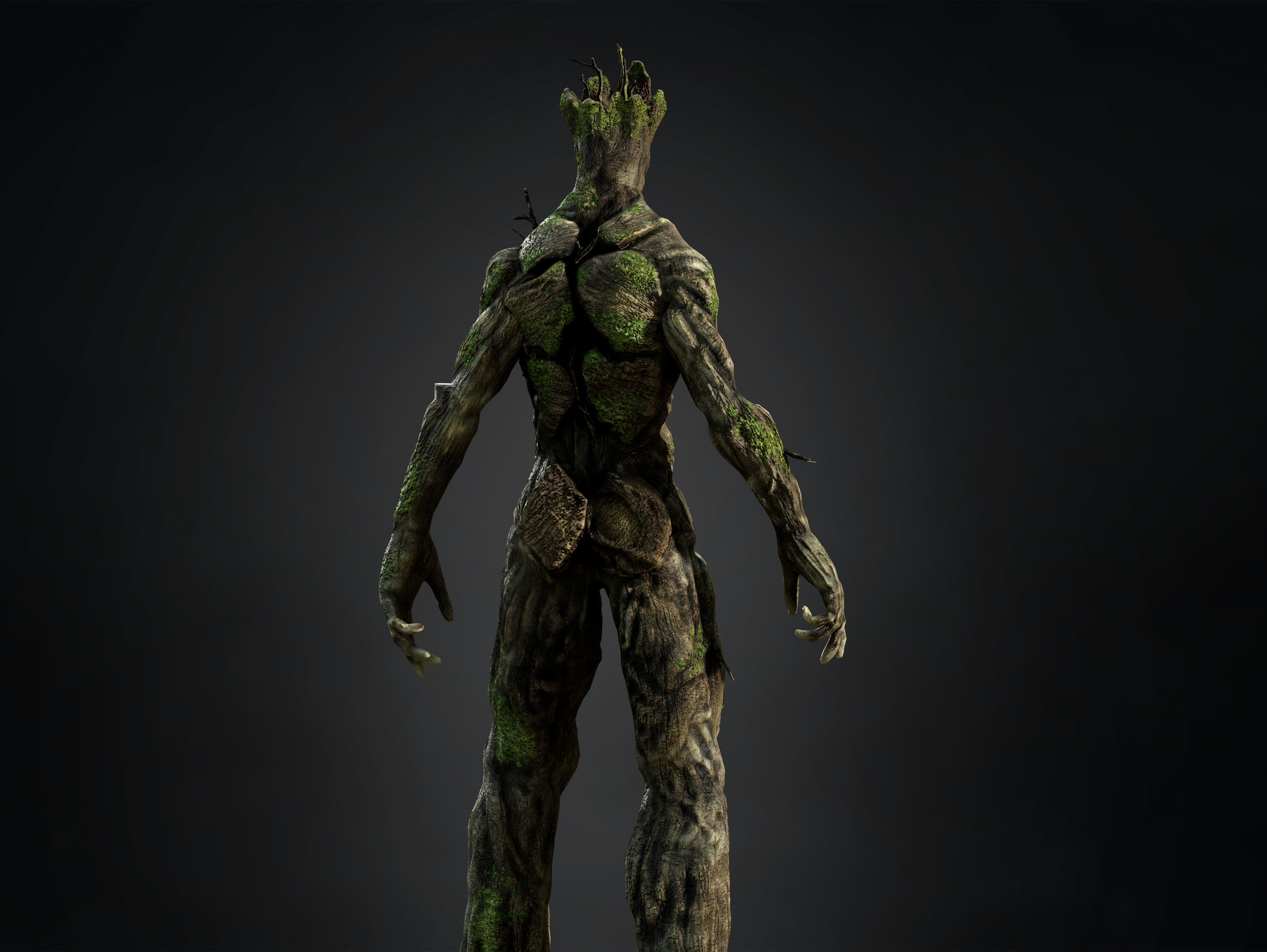 Groot Low-poly 3D model_3