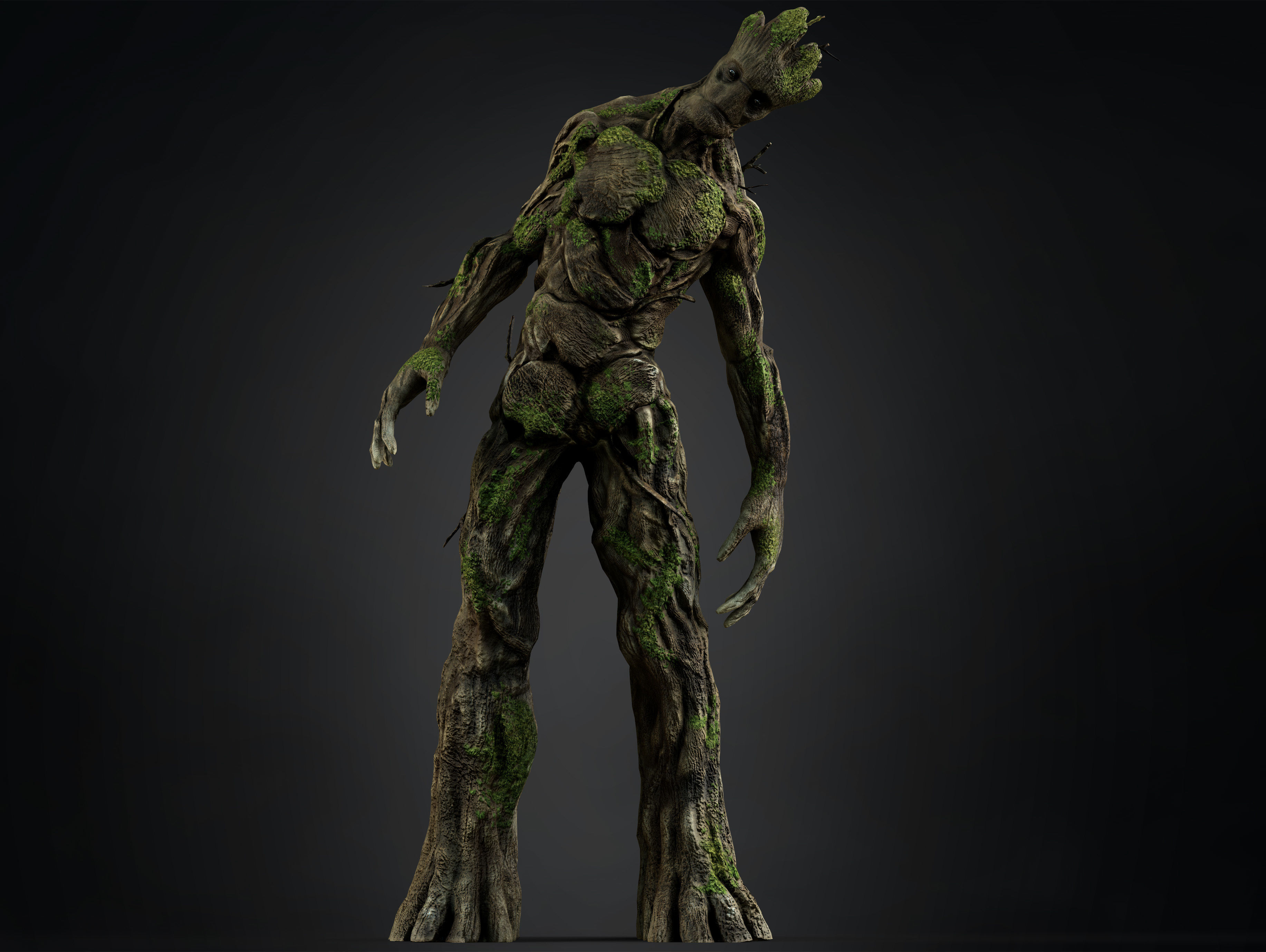 Groot Low-poly 3D model_7