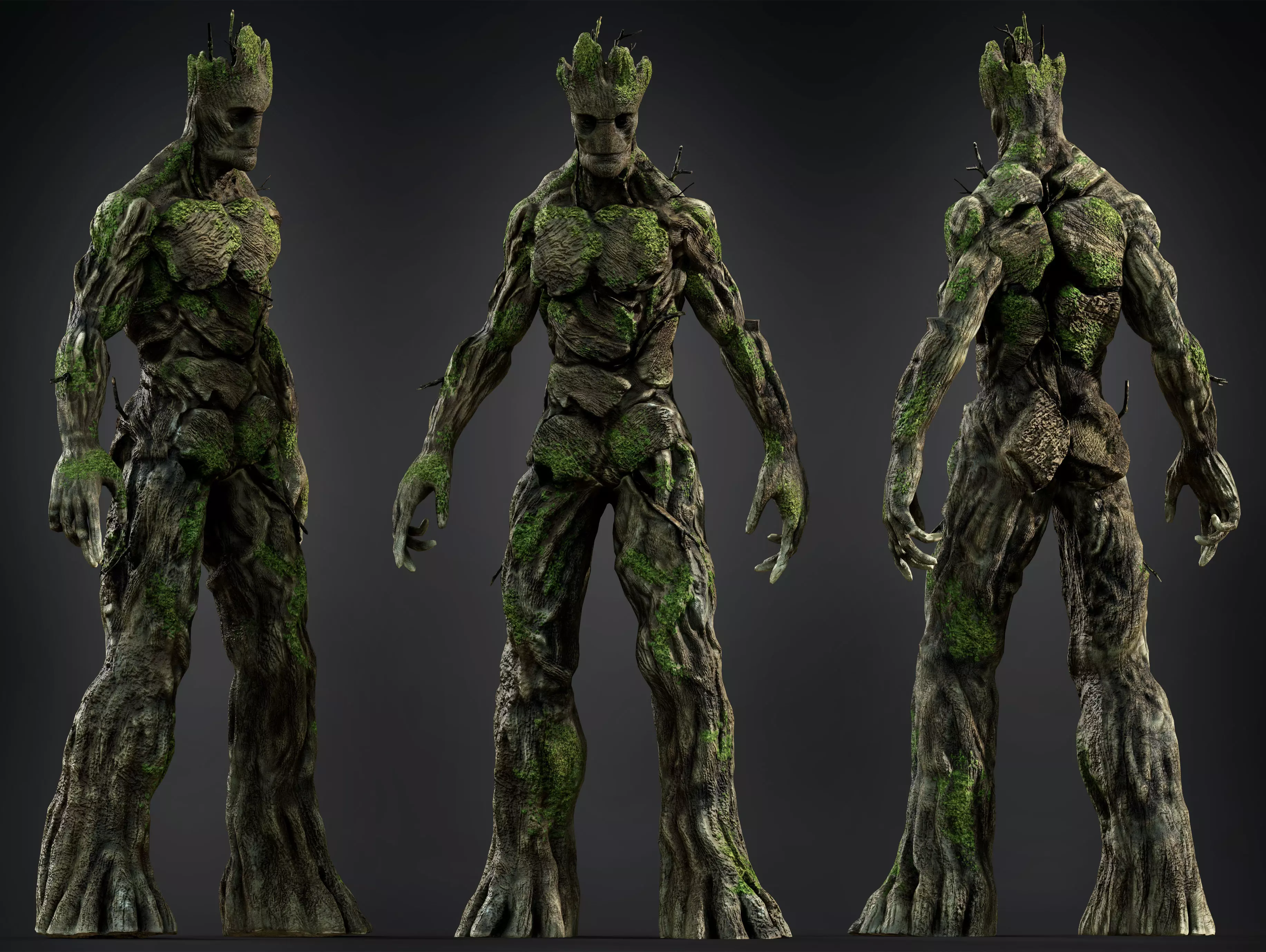 Groot Low-poly 3D model_0